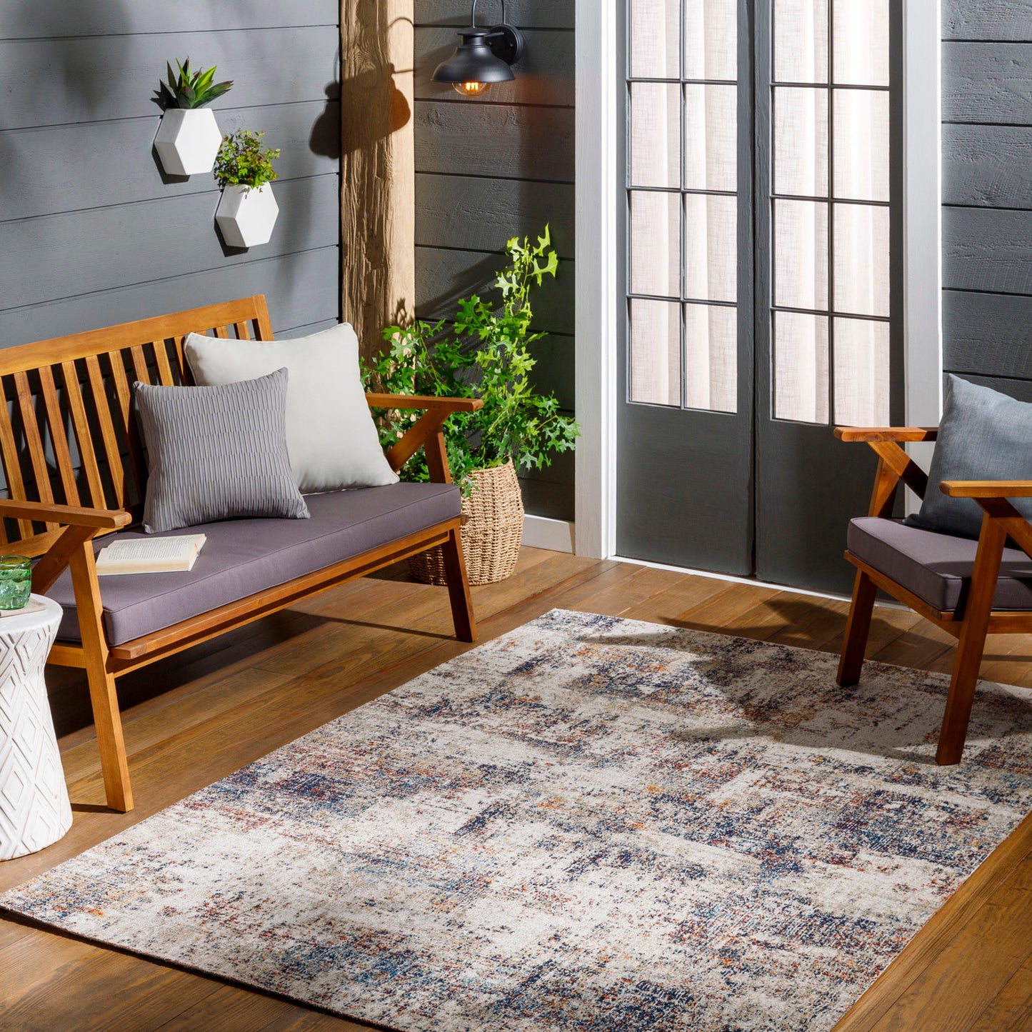 ST LUCAS In- & Outdoor Modern Boho Cream Rug