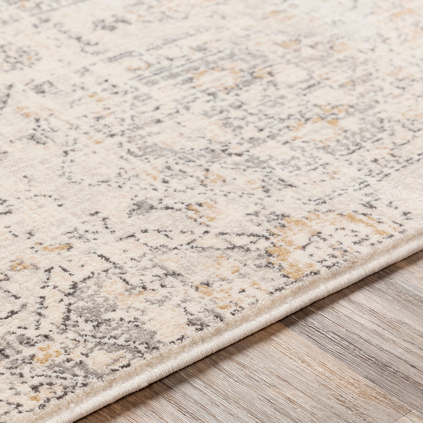 GEELBROEK Vintage Traditional Oriental Boho Tan Ivory Area Rug