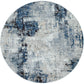 VUREN Abstract Modern Marble Denim Area Rug