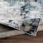 VUREN Abstract Modern Marble Denim Area Rug