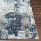 VUREN Abstract Modern Marble Denim Area Rug