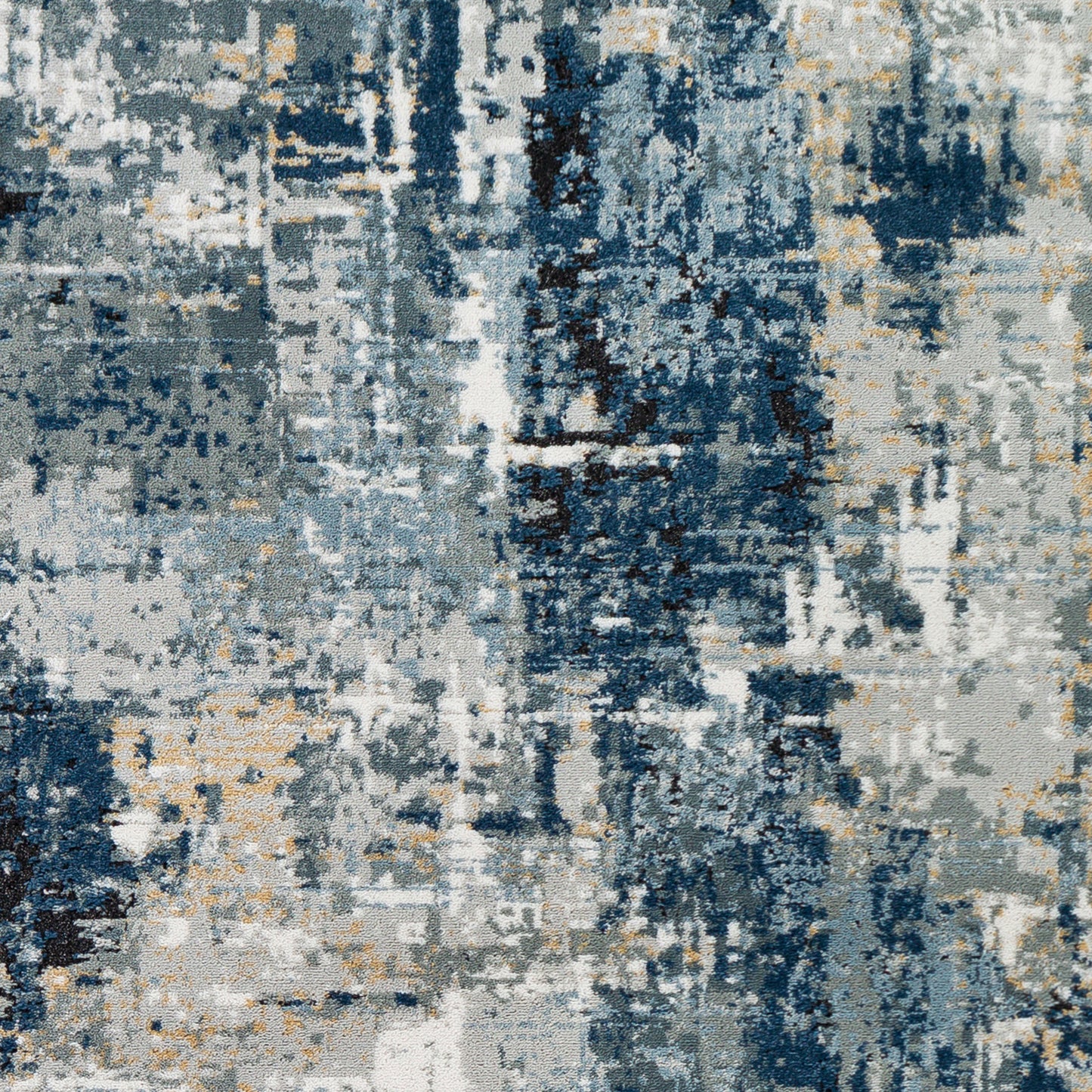 VUREN Abstract Modern Marble Denim Area Rug