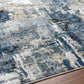 VUREN Abstract Modern Marble Denim Area Rug