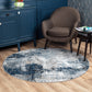 VUREN Abstract Modern Marble Denim Area Rug