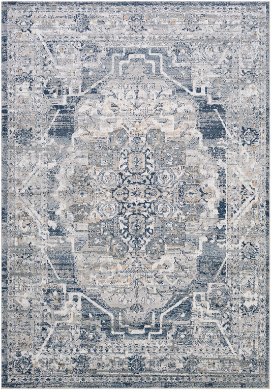 MILSCHOT Vintage Traditional Oriental Boho Medium Grey Area Rug