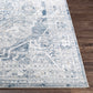 MILSCHOT Vintage Rug I Living Room, Bedroom, Dining I Traditional Oriental Boho Rug, Soft Area Rug, Short Pile, Easy Care I Blue, Grey