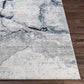 TUIL Abstract Modern Marble Dark Blue Area Rug