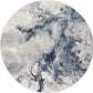 MOORSEL Abstract Modern Marble Dark Blue Area Rug