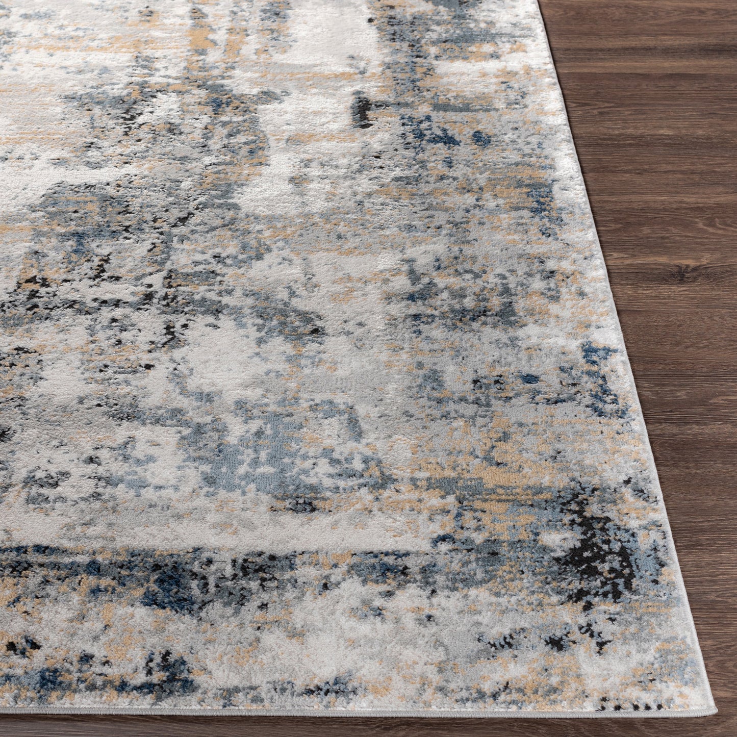 MUN Abstract Rug I Living Room, Bedroom, Dining I Modern Marble Rug, Soft Luxurious Area Rug, Short Pile, Easy Care I Multicolour, Grey