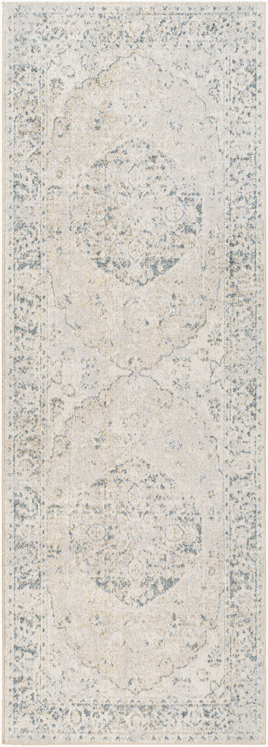 EDMONDSON Machine Washable Traditionnal Boho Oatmeal Area Rug