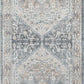 EMMETT Machine Washable Traditional Boho Navy Blue Area Rug