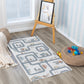 TORIN Childrens Rug I Machine Washable Area Rug for Kids Room, Nursery or Playroom I Baby Bedroom Rug for Girls or Boys I Beige, Grey