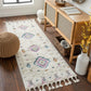 SWALEDALE Shaggy Rug I Living Room, Bedroom I Modern Boho Area Rug, Soft Fluffy Rug, Plush Pile, Easy Care I Multicolour, White