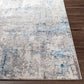 RUT Abstract Rug I Living Room, Bedroom, Dining I Modern Marble Rug, Soft Luxurious Area Rug, Short Pile, Easy Care I Grey, Blue