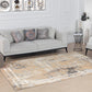 DEMETRIC Abstract Modern Marble Beige White Area Rug