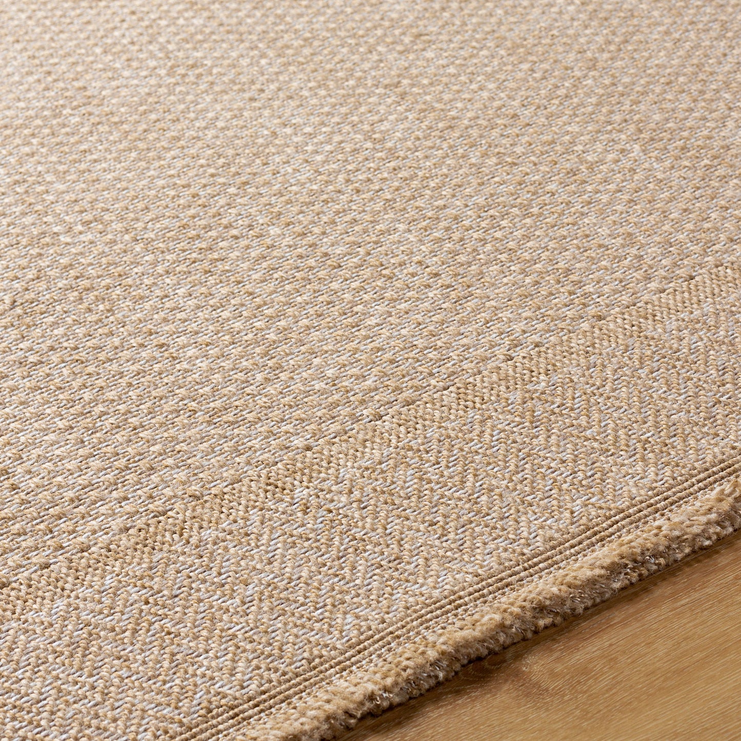 DONTAVIUS In- & Outdoor Jute-Look Rug I Balcony, Terrace, Kitchen, Garden I Modern Boho Rug, UV Weather Stain Resistant I Tan, Beige