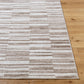 ANN Scandi Rug I Living Room, Bedroom, Dining I Modern Boho Area Rug, Soft Luxurious Area Rug, Short Pile, Easy Care I Brown, Ivory