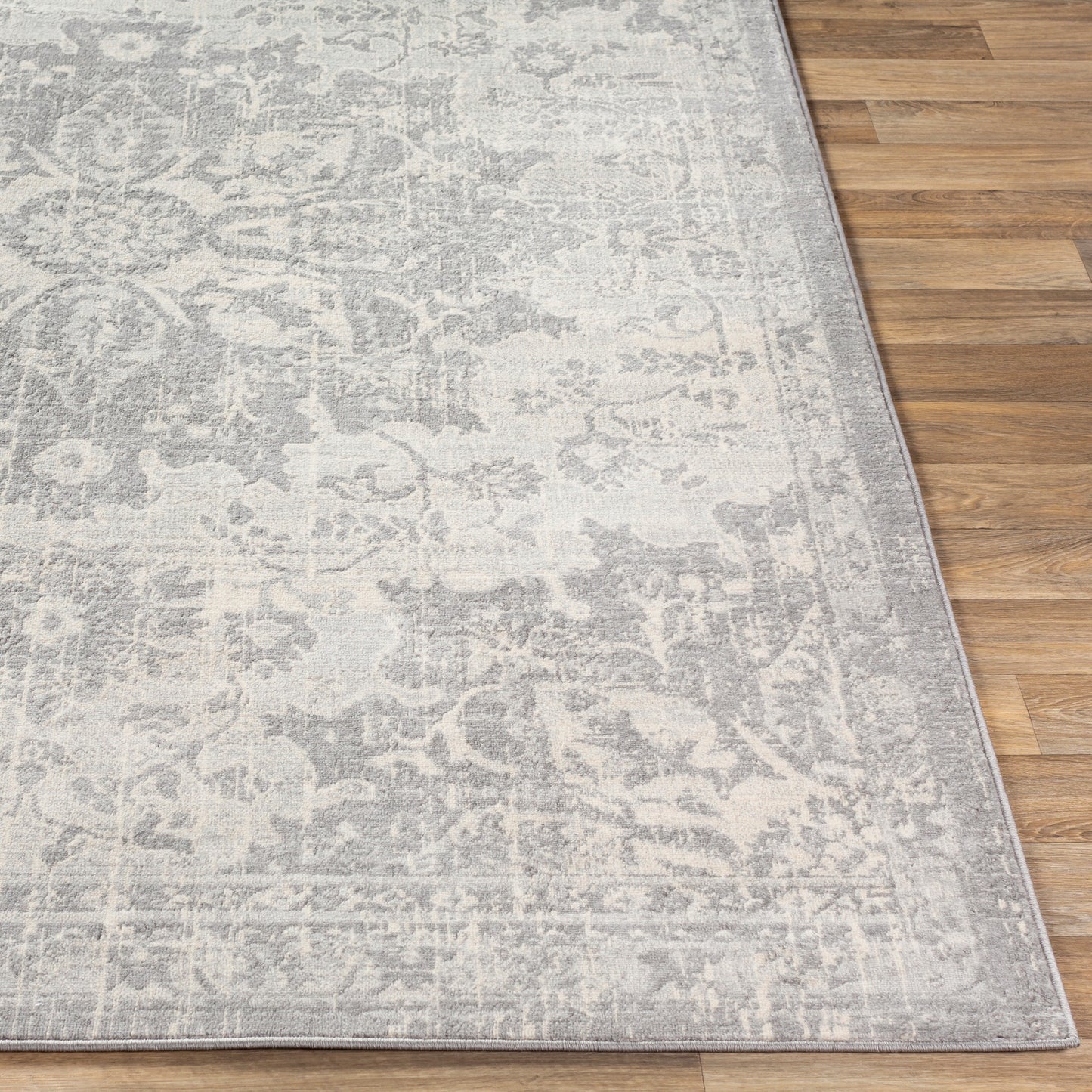 CLICHY Vintage Rug I Living Room, Bedroom, Dining I Traditional Oriental Boho Rug, Soft Area Rug, Short Pile, Easy Care I Blue, Grey