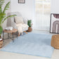 CHARON Shaggy Rug I Living Room, Bedroom I Modern Boho Area Rug, Soft Fluffy Rug, Plush Pile, Large Thick Rug, Easy Care I Aqua