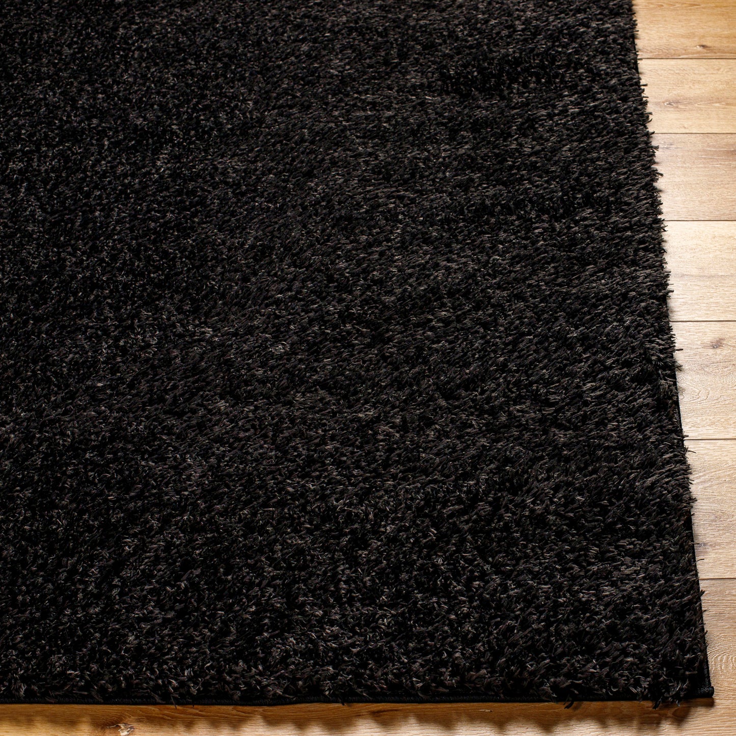 CHARON Shaggy Rug I Living Room, Bedroom I Modern Boho Area Rug, Soft Fluffy Rug, Plush Pile, Large Thick Rug, Easy Care I Black