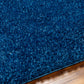 CHARON Shaggy Rug I Living Room, Bedroom I Modern Boho Area Rug, Soft Fluffy Rug, Plush Pile, Large Thick Rug, Easy Care I Dark Blue