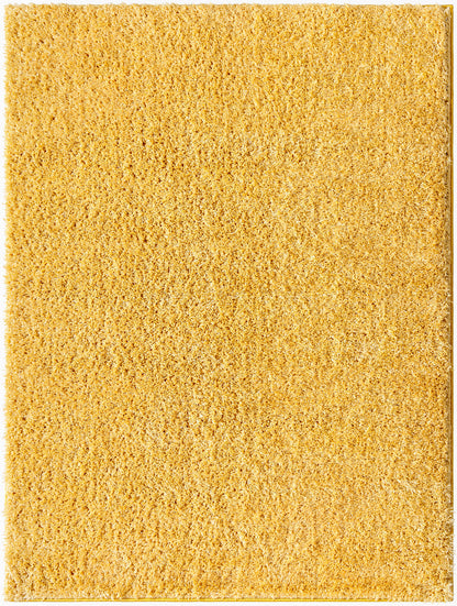 CHARON Shaggy Rug I Living Room, Bedroom I Modern Boho Area Rug, Soft Fluffy Rug, Plush Pile, Large Thick Rug, Easy Care I Yellow