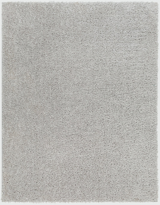 CHARON Shaggy Modern Boho Soft Fluffy Thick Plush Pile Light Grey Rug