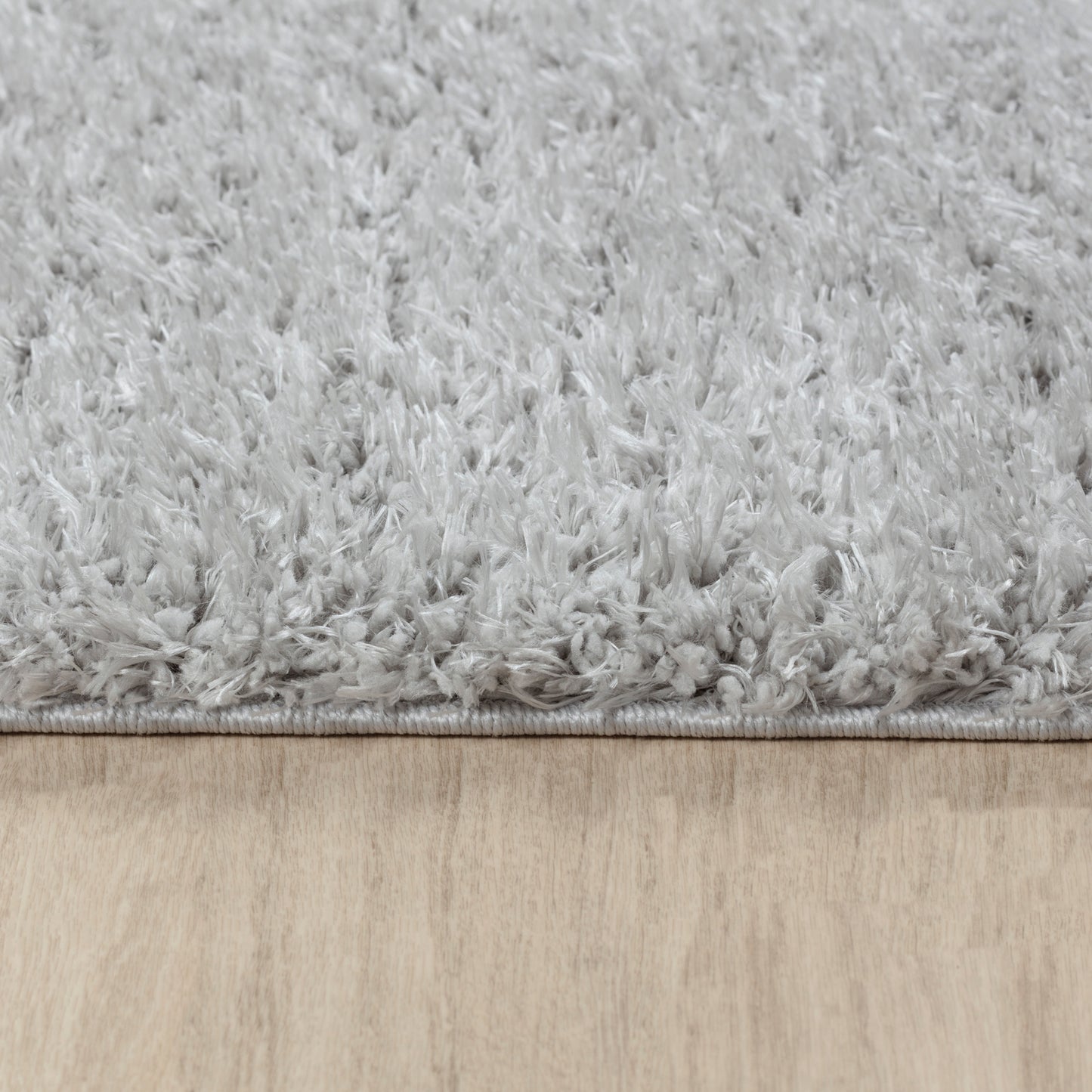 CHARON Shaggy Rug I Living Room, Bedroom I Modern Boho Area Rug, Soft Fluffy Rug, Plush Pile, Large Thick Rug, Easy Care I Light Grey