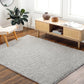 CHARON Shaggy Rug I Living Room, Bedroom I Modern Boho Area Rug, Soft Fluffy Rug, Plush Pile, Large Thick Rug, Easy Care I Light Grey