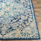 GIMEL Vintage Rug I Living Room, Bedroom, Dining Room I Traditional Oriental Boho Rug, Soft Rug, Short Pile, Easy Care I Blue, Yellow