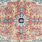 GIMEL Vintage Rug I Living Room, Bedroom, Dining I Traditional Oriental Boho Rug, Soft Luxurious Rug, Short Pile, Easy Care I Blue, Red