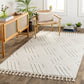 LAPITHOS Berber Rug I Living Room, Bedroom, Dining I Modern Boho Area Rug, Soft Luxurious Etnic Rug, Short Pile, Easy Care I Ivory