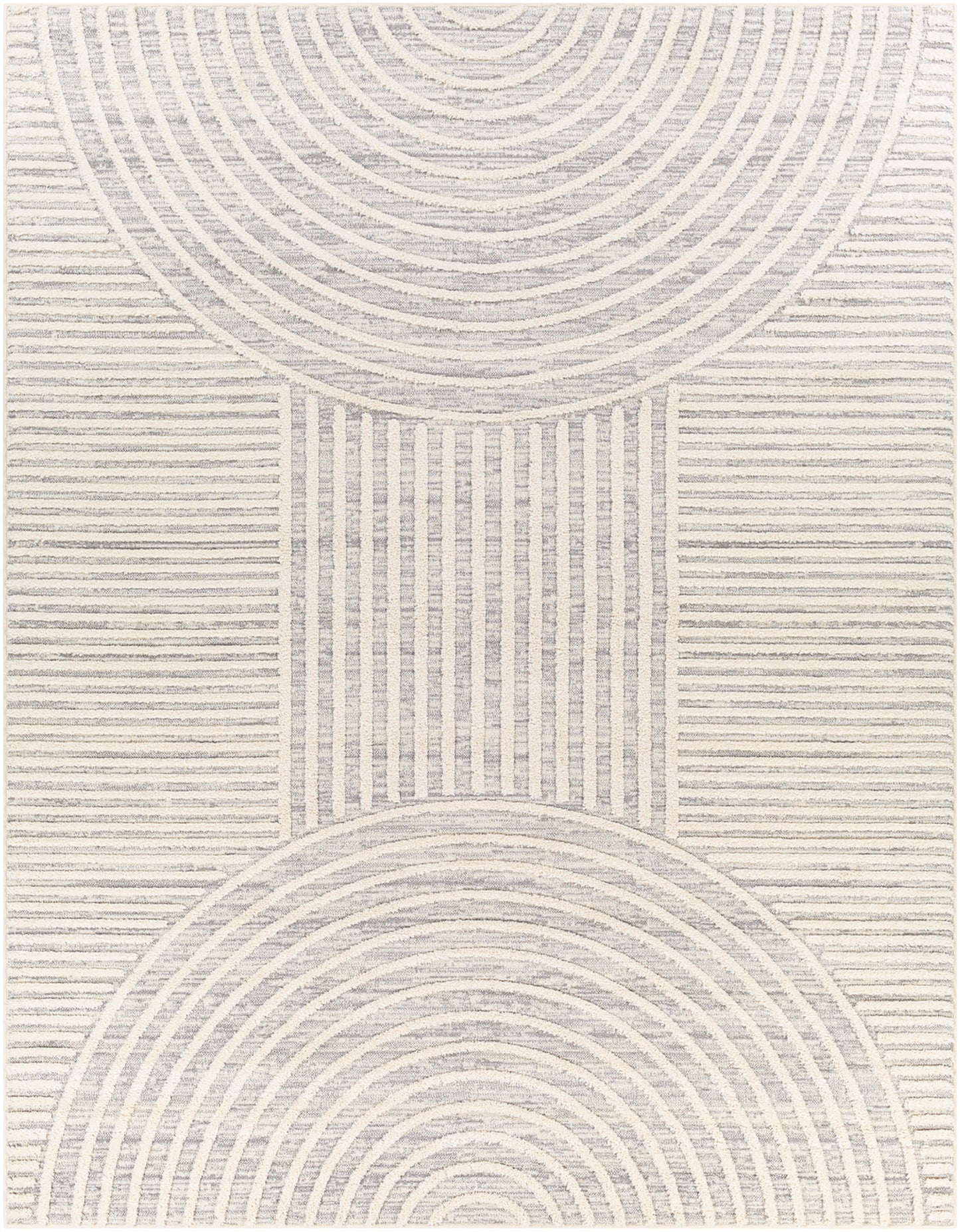 KYRA Scandi Rug I Living Room, Bedroom, Dining I Modern Durable Boho Area Rug, Soft Area Rug, Short Pile, Easy Care I Ivory, Grey