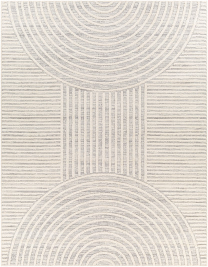 KYRA Scandi Rug I Living Room, Bedroom, Dining I Modern Durable Boho Area Rug, Soft Area Rug, Short Pile, Easy Care I Ivory, Grey