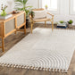 KYRA Scandi Rug I Living Room, Bedroom, Dining I Modern Durable Boho Area Rug, Soft Area Rug, Short Pile, Easy Care I Ivory, Grey