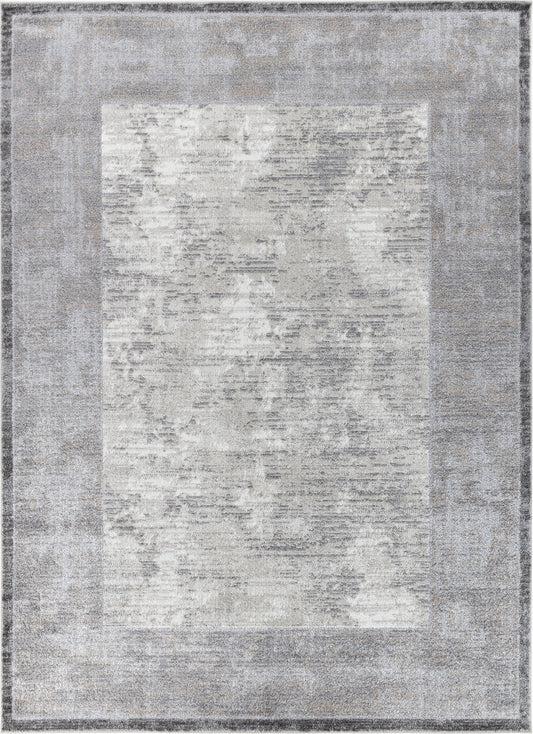 ALISSIA Scandi Rug I Living Room, Bedroom, Dining I Modern Boho Area Rug, Soft Luxurious Area Rug, Short Pile, Easy Care I Grey, White