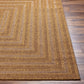 RISCHARD In- & Outdoor Jute-Look Rug I Balcony, Terrace, Living Room, Patio I Modern Boho Rug, UV Weather Stain Resistant I Tan, Brown