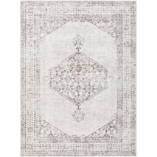 AMESHIA Our PNW Home x Surya Vintage Traditional Oriental Boho Tan Cream Area Rug