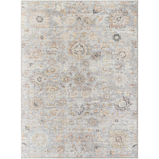 LAKEESHA Our PNW Home x Surya Vintage Traditional Oriental Boho Grey Light Beige Area Rug