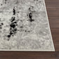 OMMEREN Abstract Modern Marble Light Grey Area Rug