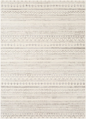 OOIJ Scandi Modern Boho Grey White Rug