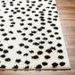 NYISHA Shaggy Polka Dot Rug I Living Room, Bedroom I Modern Boho Rug, Soft Fluffy Rug, Plush Pile, Large Thick Rug I Beige, Black