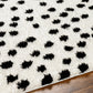 NYISHA Shaggy Polka Dot Rug I Living Room, Bedroom I Modern Boho Rug, Soft Fluffy Rug, Plush Pile, Large Thick Rug I Beige, Black