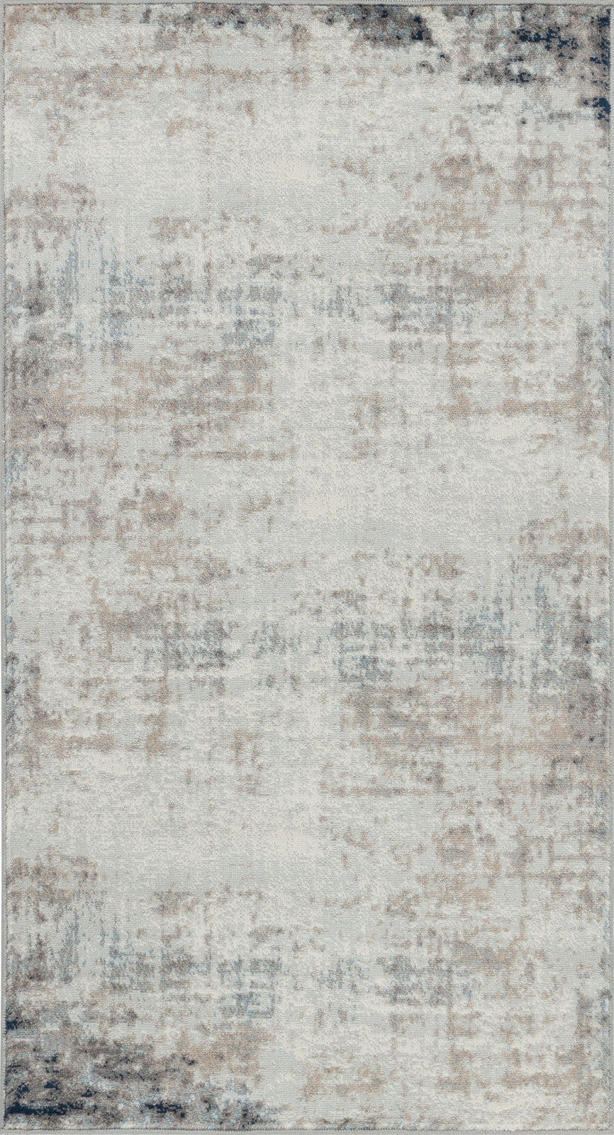 SHERBORNE Abstract Rug I Living Room, Bedroom, Hallway I Modern Marble Rug, Soft Area Rug, Short Pile, Easy Care I Ivory, Grey, Blue