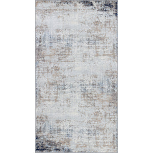 SHERBORNE Abstract Modern Marble Blue Ivory Area Rug