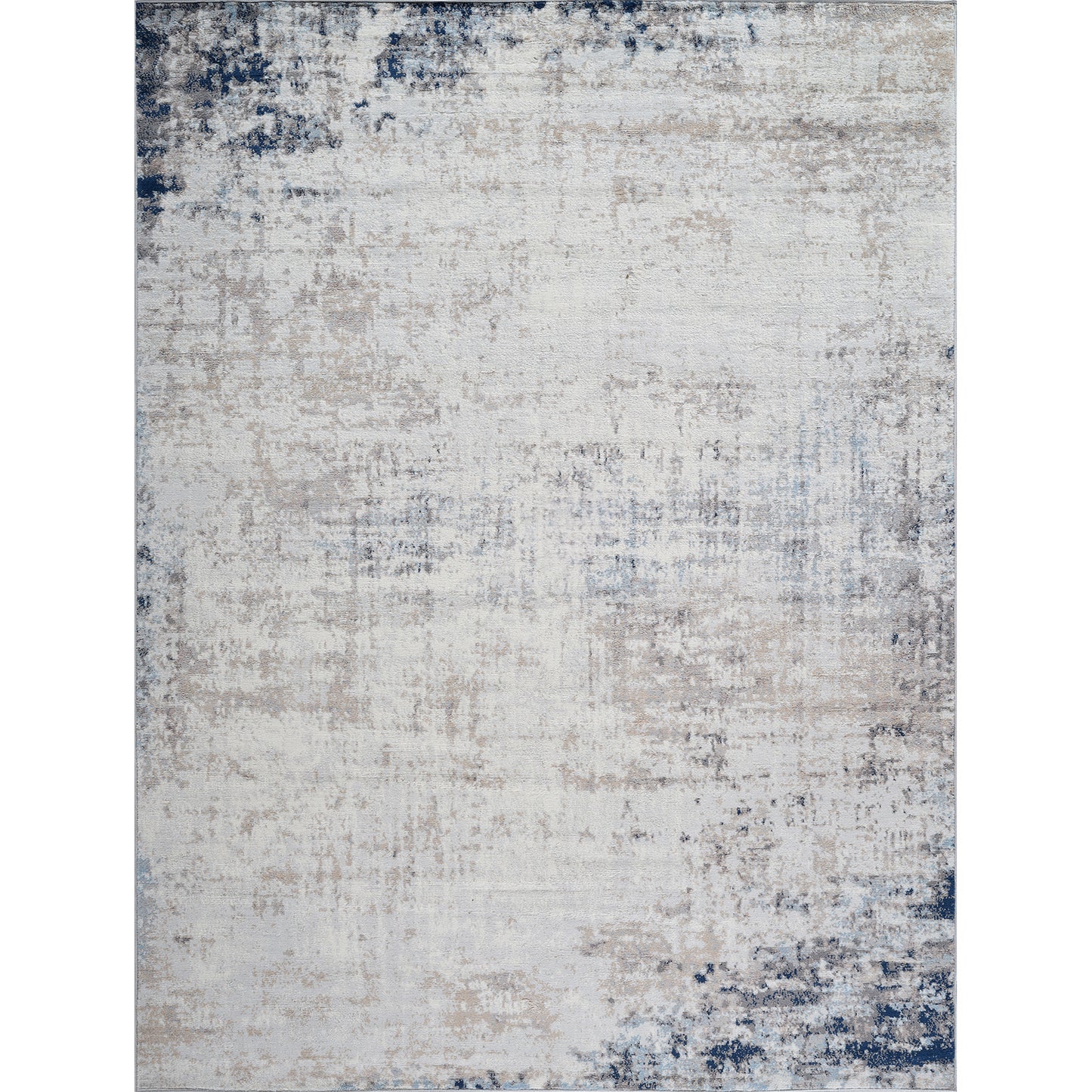 SHERBORNE Abstract Modern Marble Blue Ivory Area Rug