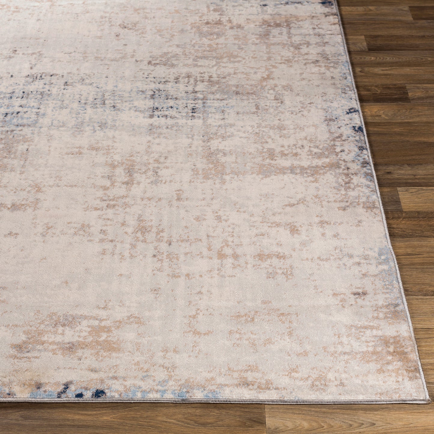 SHERBORNE Abstract Rug I Living Room, Bedroom, Hallway I Modern Marble Rug, Soft Area Rug, Short Pile, Easy Care I Ivory, Grey, Blue