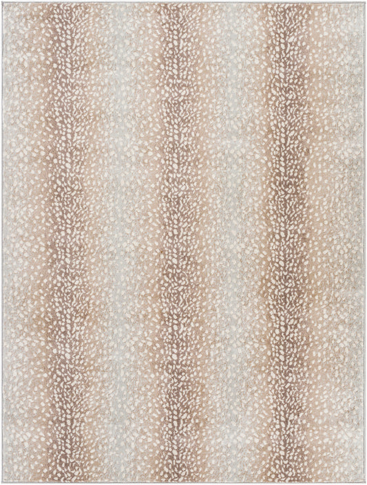 VILT Scandi Rug I Living Room, Bedroom, Dining Room I Modern Boho Area Rug, Soft Luxurious Rug, Short Pile, Easy Care I Brown, Grey