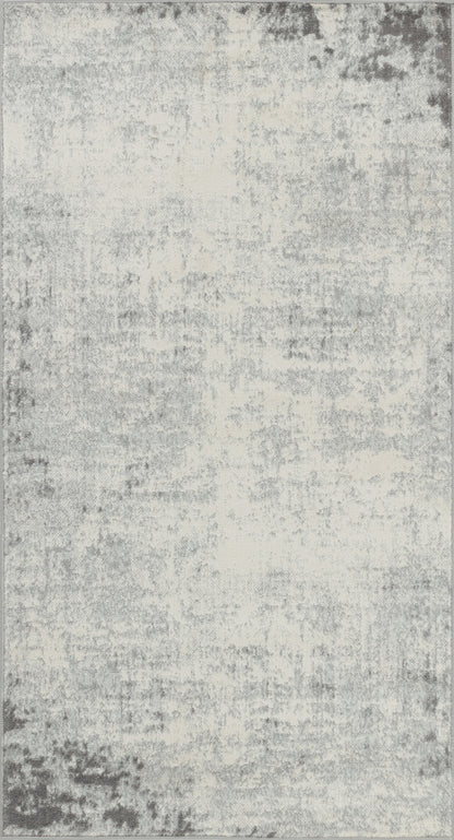 SHERBORNE Abstract Rug I Living Room, Bedroom, Hallway I Modern Marble Rug, Soft Luxurious Area Rug, Short Pile, Easy Care I White, Grey