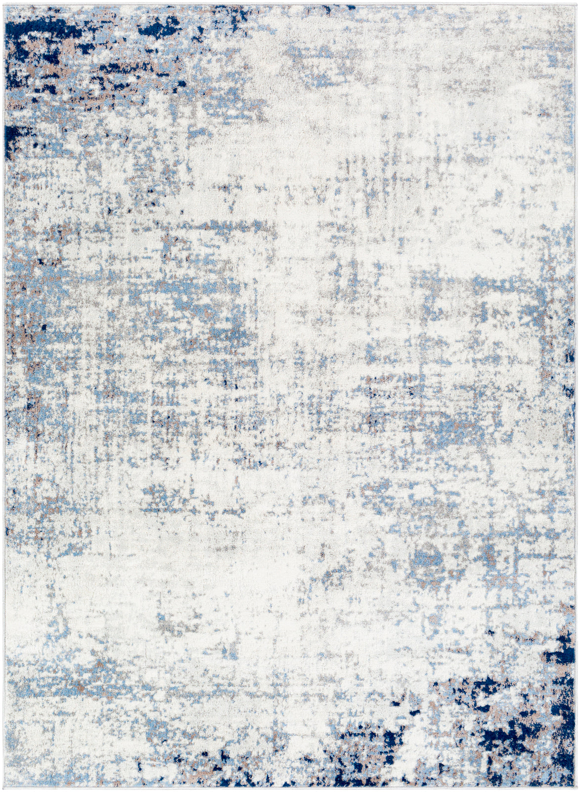 SHERBORNE Abstract Rug I Living Room, Bedroom, Dining I Modern Marble Rug, Soft Luxurious Area Rug, Short Pile, Easy Care I Grey, Blue